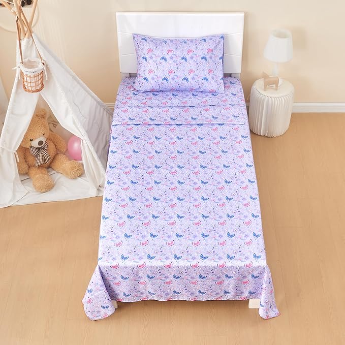lasoftan Kids Sheet Set Twin Size 3 Pcs, Girls Sheet Set - Image 7