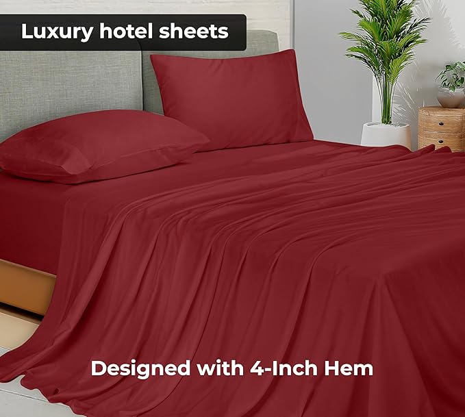 Royale Linens Full Flat Sheet - Image 3