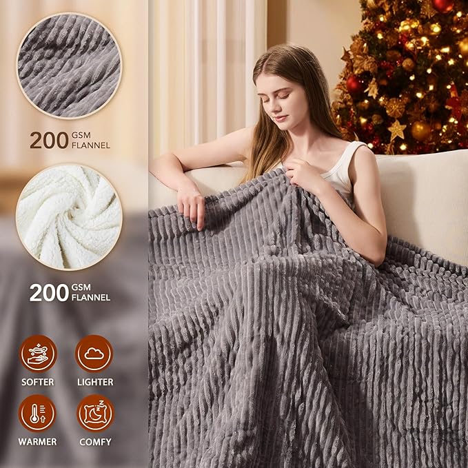Homemate Electric Heated Blanket Twin Size - Image 2