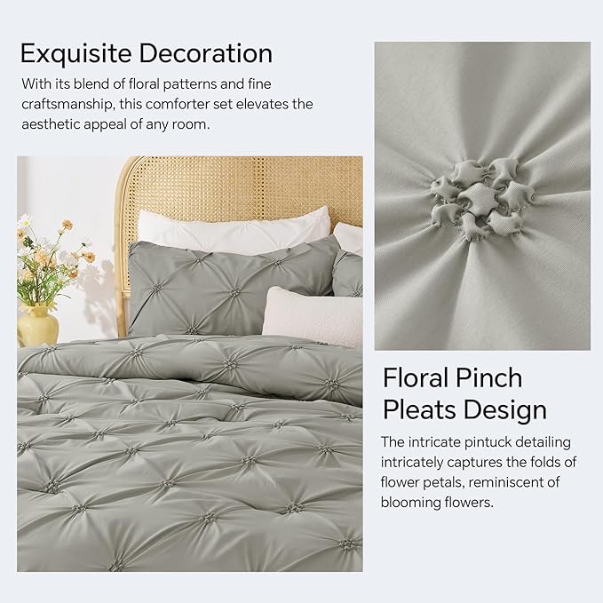 BEDELITE Grey Twin Comforter Set - Image 4