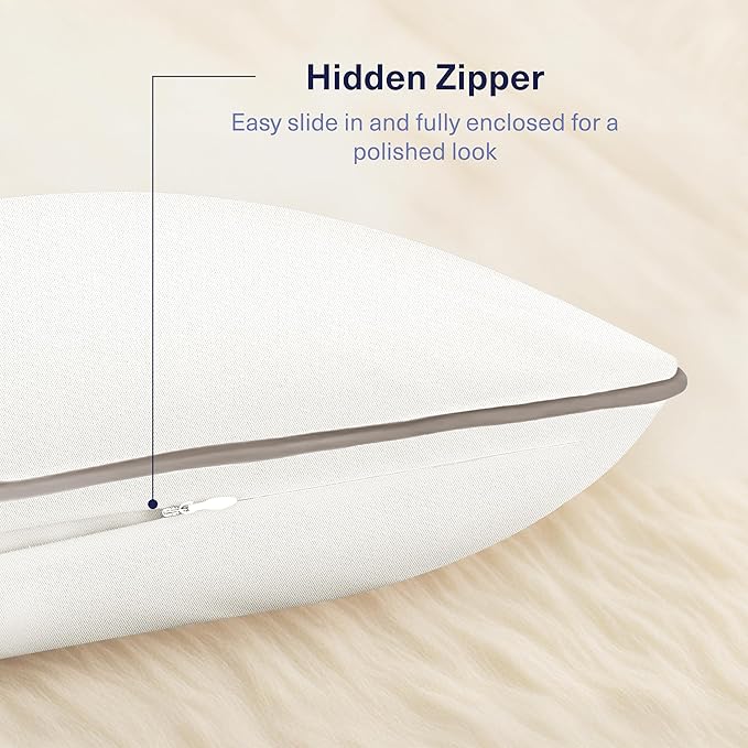 Kickoff Viscose Bamboo Pillowcase, 100% Organic Hidden Zippered Viscose Bamboo - Image 4