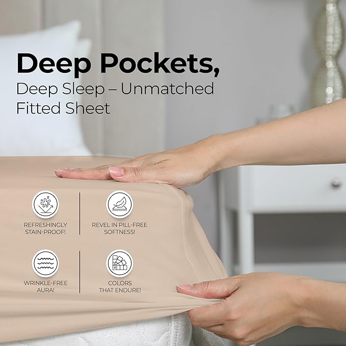 Utopia Bedding King Fitted Sheet - Image 4