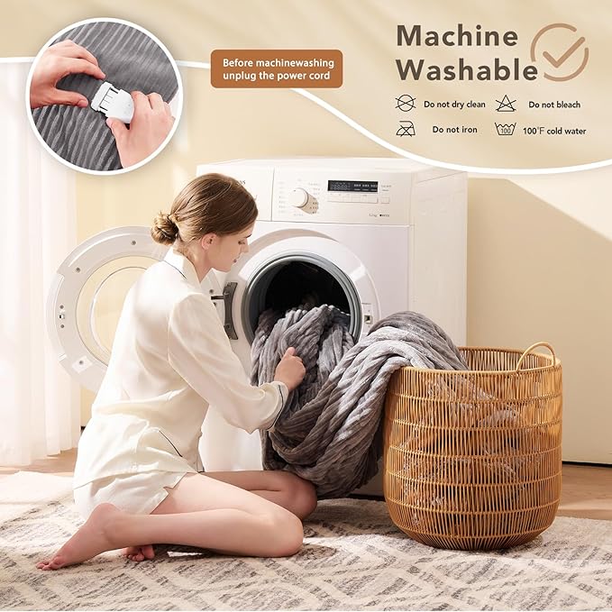 Homemate Electric Heated Blanket Twin Size - Image 8