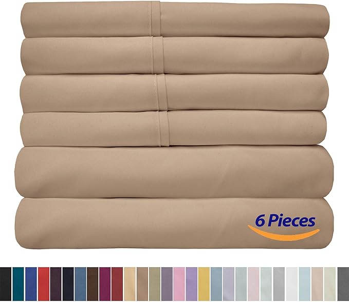 Sweet Home Collection 6 Piece 1500 Supreme Collection Brushed Microfiber Deep - Image 6