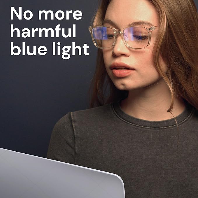 Gaoye Transparent Pink Blue Light Glasses - Image 2