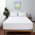 Queen Size Fitted Sheet Only White, 100% Egyptian Cotton 600 Thread Count by ShunjieHome