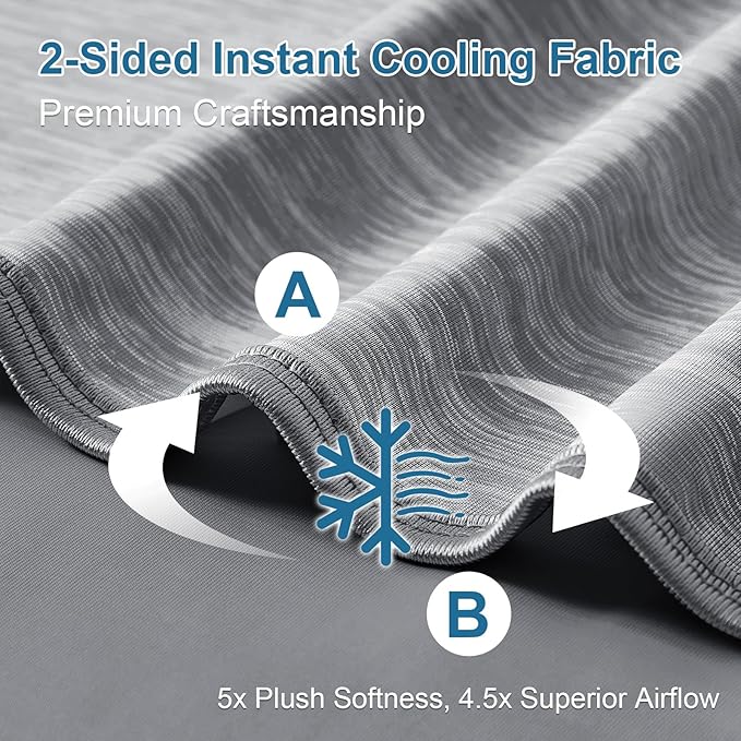 KMUSET Cooling Blanket, Double Sided Summer Cooling Blankets - Image 3