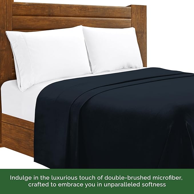 Elegant Comfort Wrinkle-Free 1500 Premier Hotel Quality 1-Piece Flat Sheet - Image 5