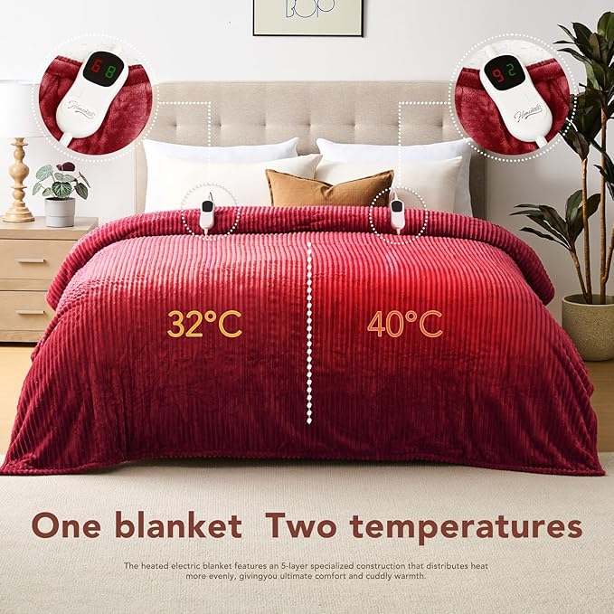 Homemate Electric Heated Blanket Queen Size - Image 8