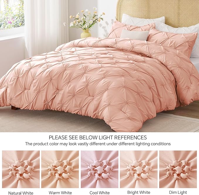 BEDELITE Dusty Pink King Size Comforter Set - Image 8
