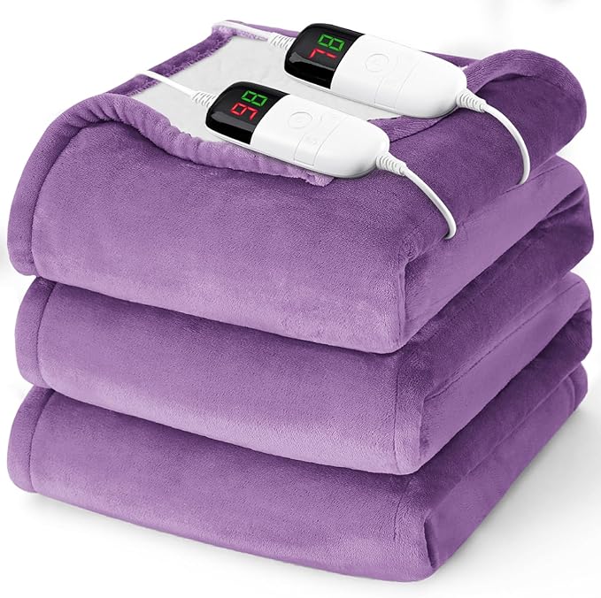 Heated Electric Blanket Queen Size by BOMOVA