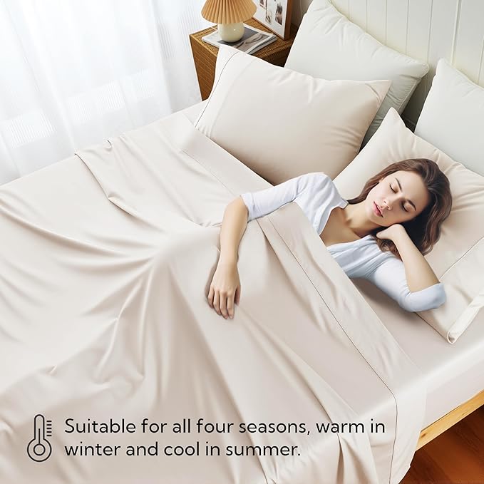 Cotton Flat Sheets Only, 600 TC 100% Cotton Flat Sheet Top Sheet Only, Cal King - Image 7