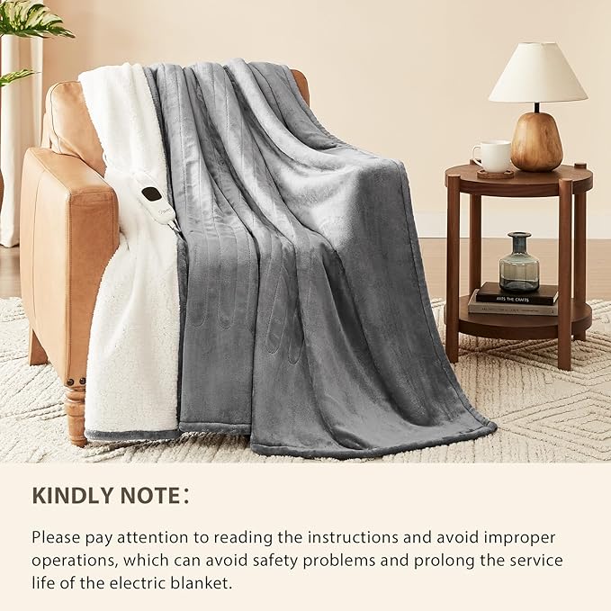 Homemate Electric Heated Blanket Twin Size - Image 8