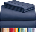 LuxClub 4 PC Queen Sheet Set, Breathable Luxury Bed Sheets, Deep Pockets 18" by LuxClub