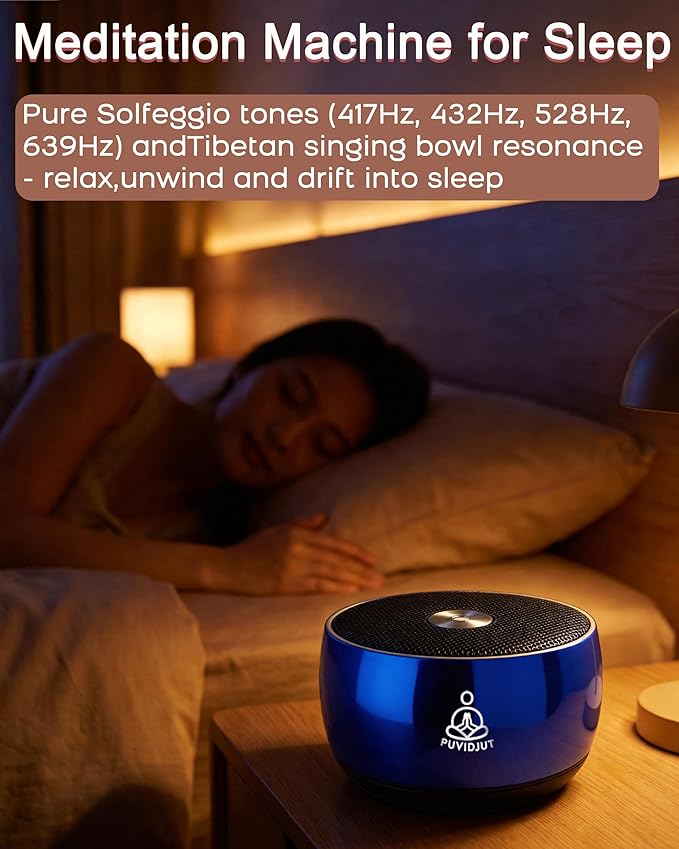 Sound Machine for Sleep, PUVIDJUT M3 Pure Frequencies & Singing Bowl Tone - Image 6