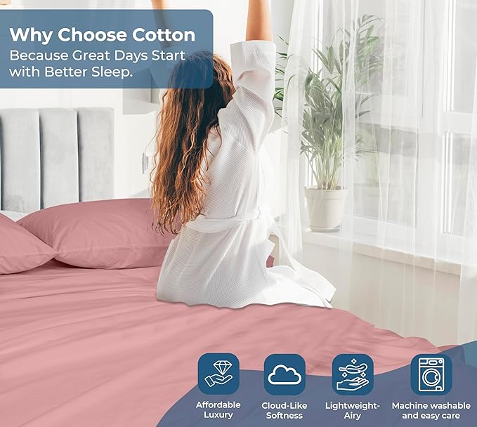 Royale Linens 100% Organic Cotton King Flat Sheet Only - Image 7