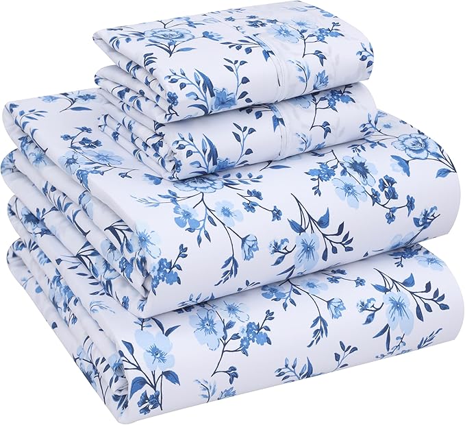 RUVANTI 100% Cotton Sheets – California King Percale Bedding, Cooling & by Ruvanti