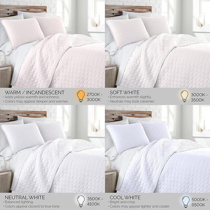 Southshore Fine Living, Inc. King Size White Quilt Bedding Set - Image 8
