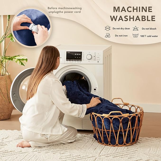 Homemate Electric Heated Blanket Full - Image 7