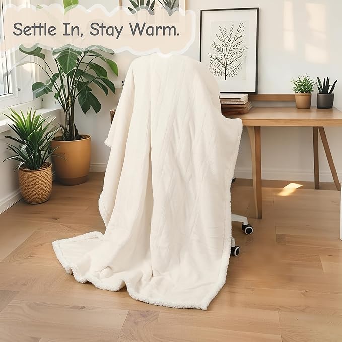 Electric Heated Blanket Full Size 72"x84", Soft Flannel - Image 5