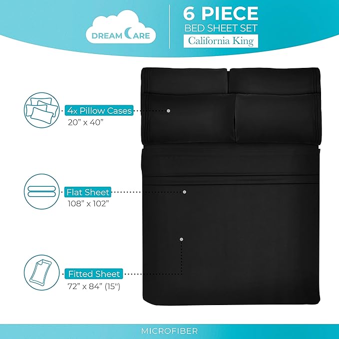 DREAMCARE California King Sheet Sets - Image 4