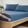 Twin XL Fitted Sheet Only with Full Elastic & Built in Corner Sheet Straps to by SweetHomeCollection