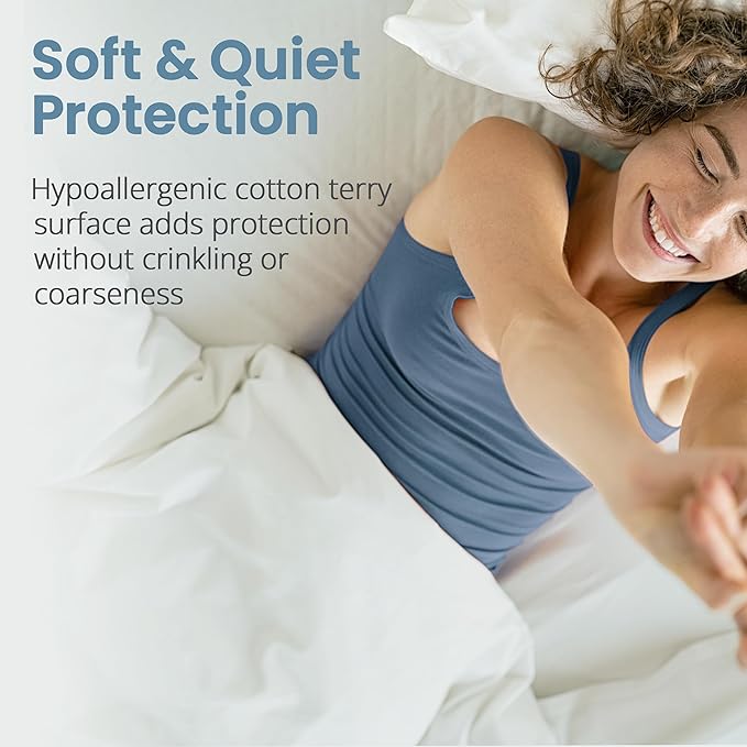 SafeRest Waterproof Full Size Mattress Protector - Image 3