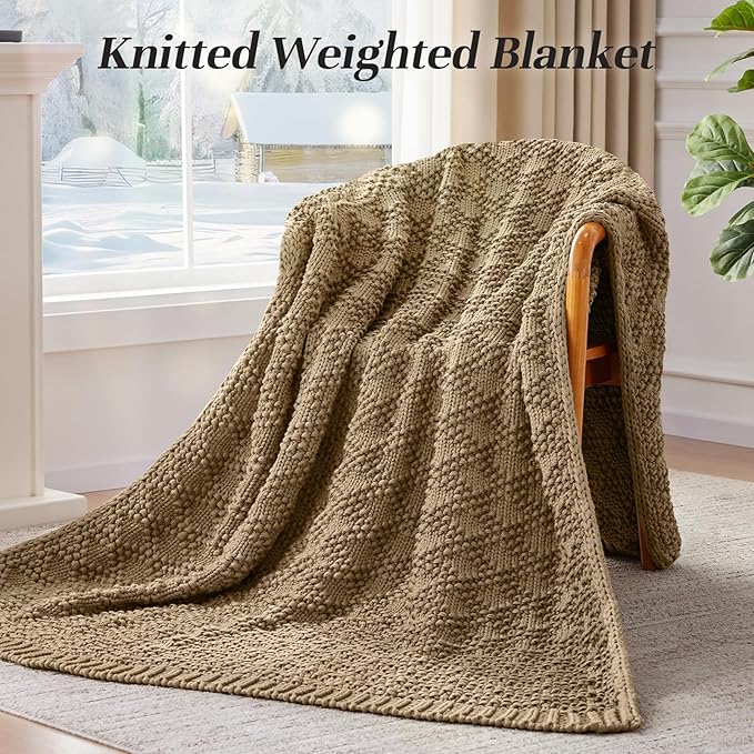 Anysay Knitted Weighted Blanket - Image 5