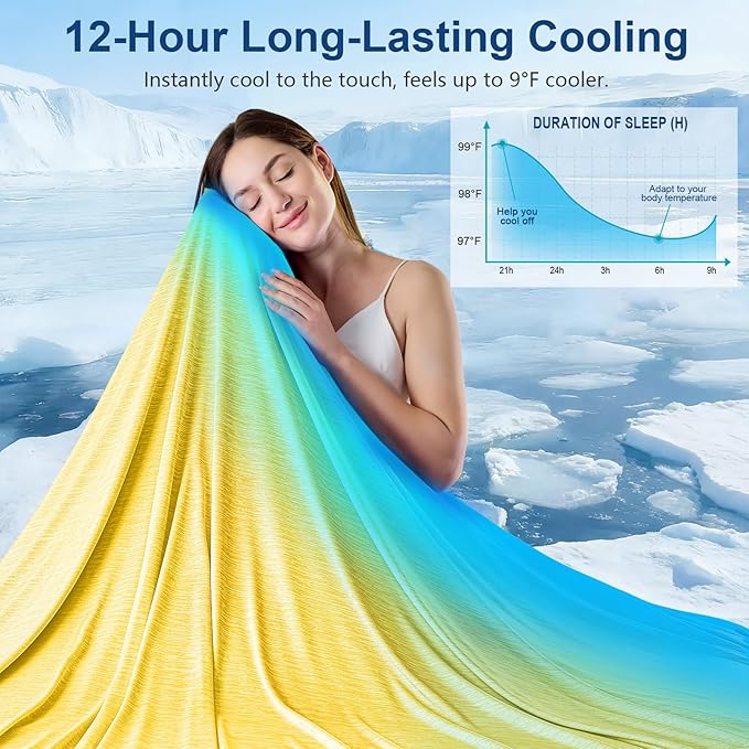 KMUSET Cooling Blanket King Size, Double Sided Summer Cooling Blankets - Image 2