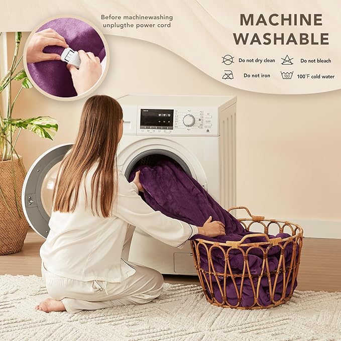 Homemate Electric Heated Blanket Twin Size - Image 7