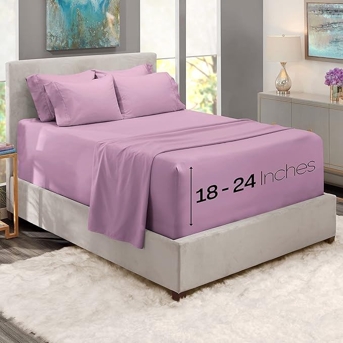 Hearth & Harbor Extra Deep Pocket Queen Sheets Sets - Image 2