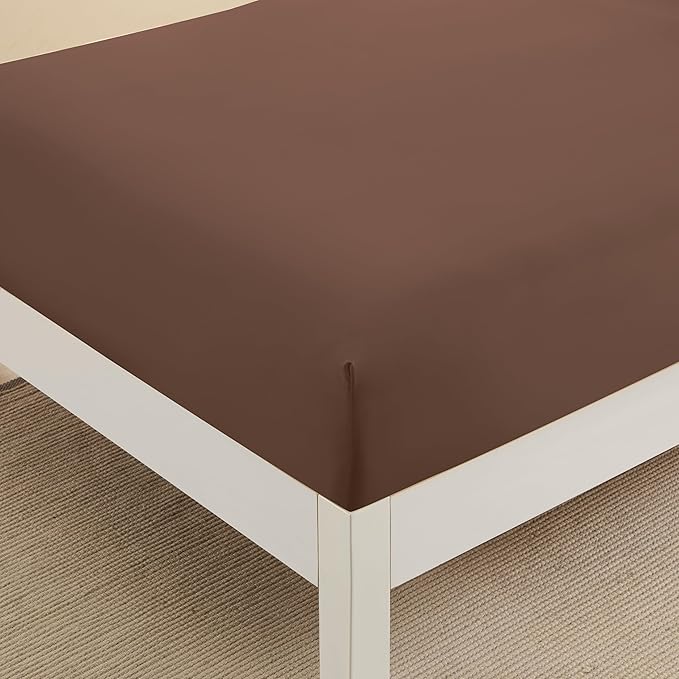Twin XL Fitted Sheet Only with Full Elastic & Built in Corner Sheet Straps to - Image 3