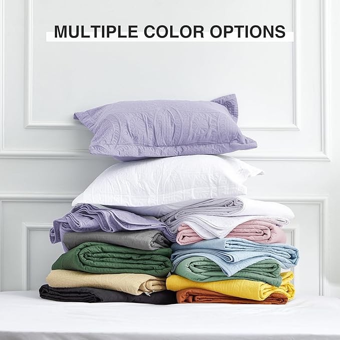 Love's cabin Quilts for Full Bed Lavender Bedspreads Bedding Set - Image 8