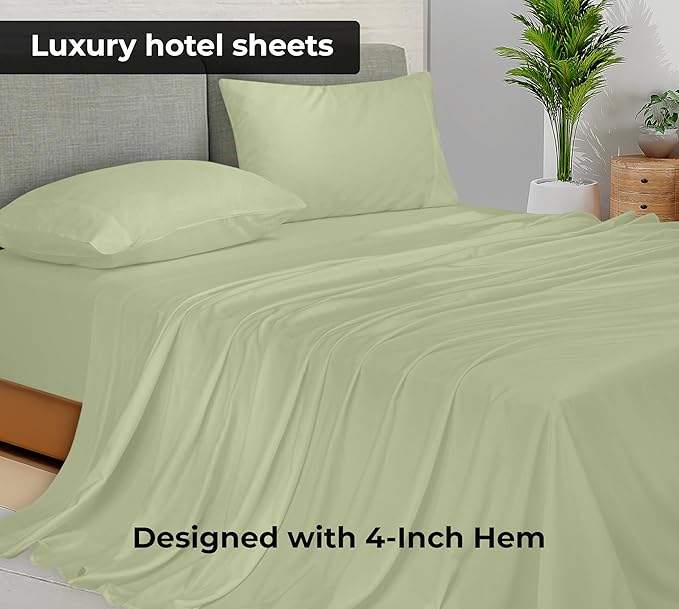 Royale Linens Twin XL Flat Sheet - Image 2