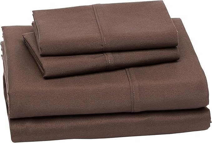 Amazon Basics Lightweight Super Soft Easy Care Microfiber 4 Piece Bed Sheet Set - Image 2