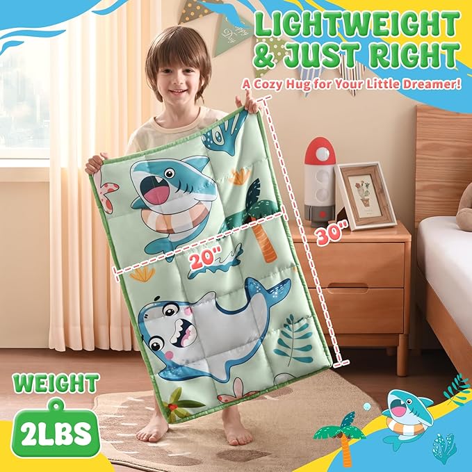 anfie Weighted Lap Pad 2 Pounds, Weighted Blanket Kids Cooling Blanket - Image 4