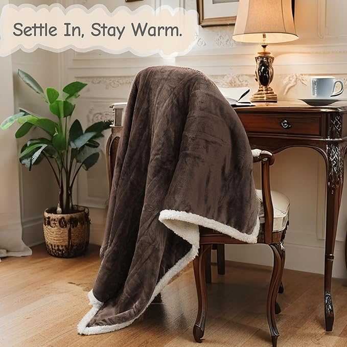 Electric Heated Blanket Full Size 72"x84", Soft Flannel - Image 5