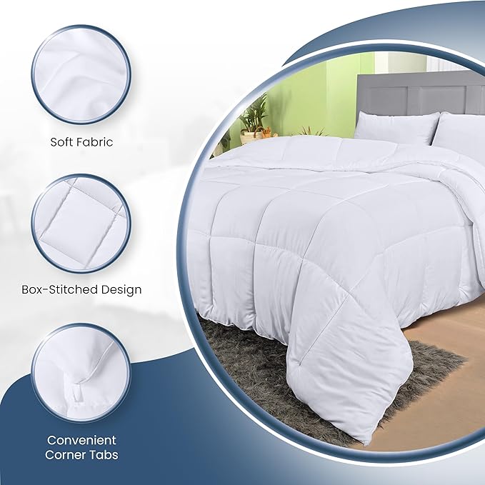 Utopia Bedding Comforters Queen Size, All Season Duvet Insert, Down Alternative - Image 7