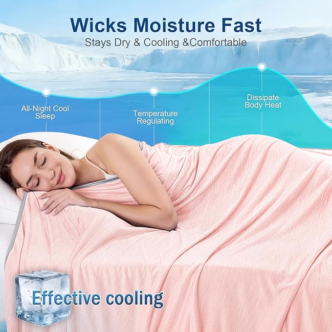 KMUSET Cooling Blanket King Size, Double Sided Summer Cooling Blankets - Image 4