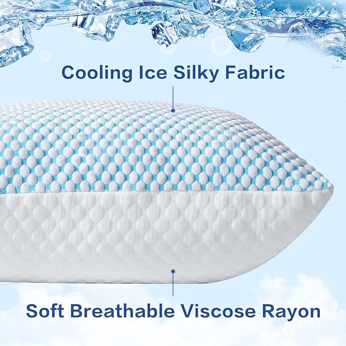 EASELAND Firm Pillows Shredded Memory Foam - Image 5