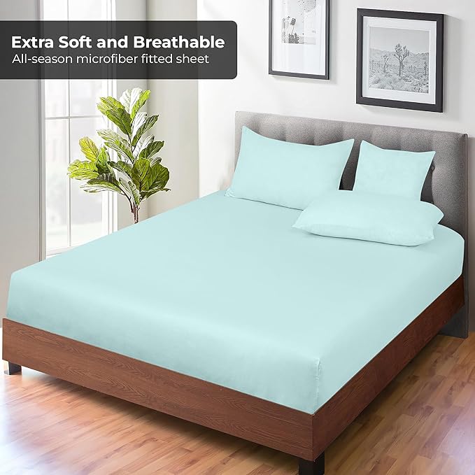 Royale Linens Fitted Sheet Twin - Image 4
