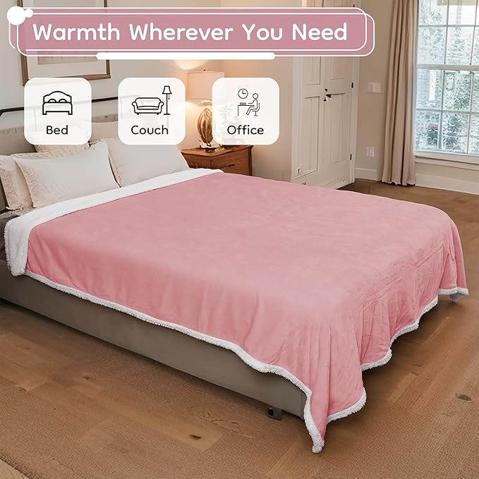 LaffyLo Electric Heated Blanket Throw Size - Image 4