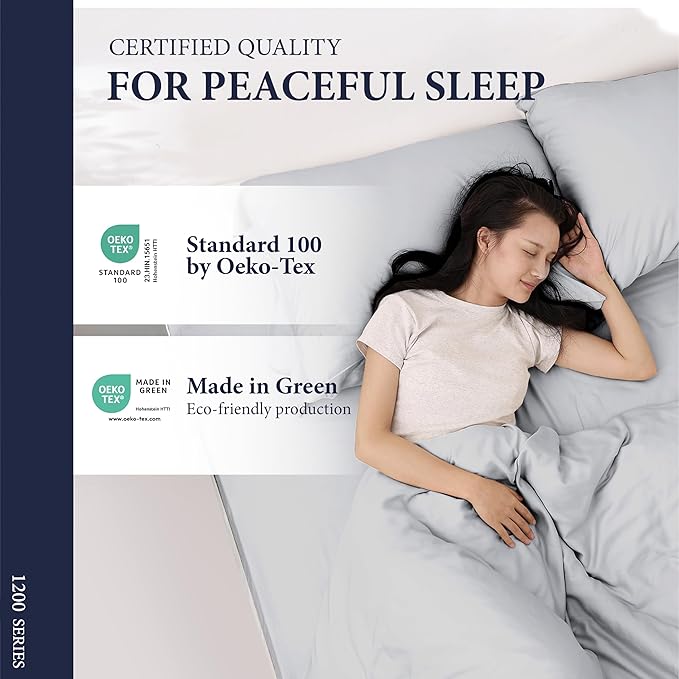 100% Egyptian Cotton Pillow Cases King Size Set of 2 - Image 5