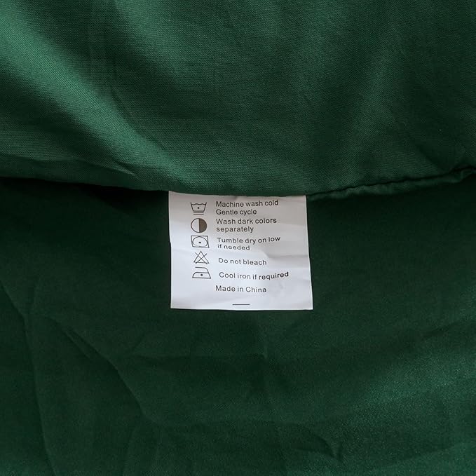 ROSGONIA Oversized King Comforter Dark Emerald Green, Lightweight Oversized - Image 9