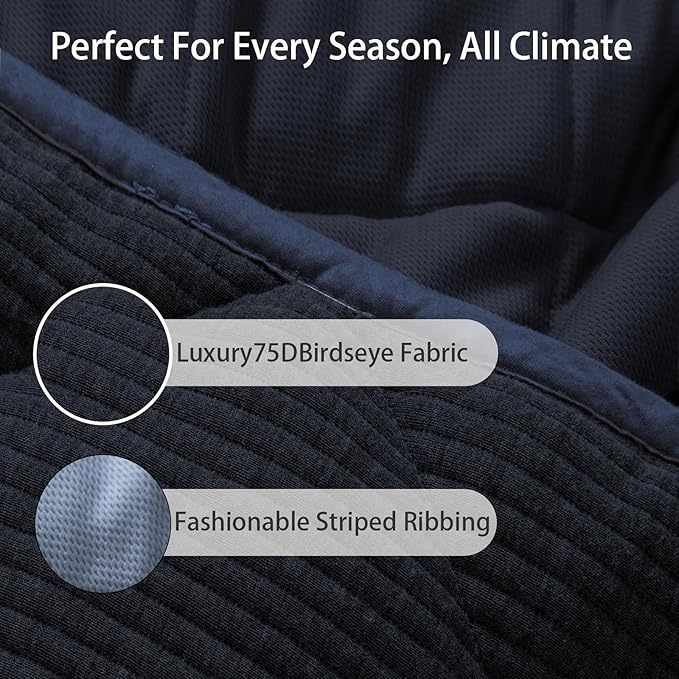 ZonLi 20lbs Weighted Blanket for Adults Sleeping, Double-Sided All Season - Image 8