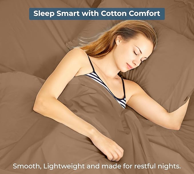 Royale Linens 100% Organic Cotton Twin XL Flat Sheet Only - Image 9
