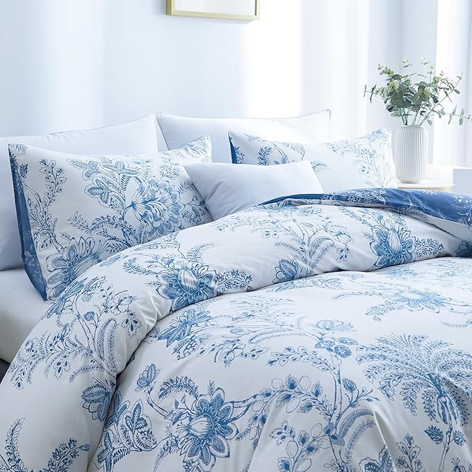 BOLINLIVING Duvet Cover Twin Size, Flower Kids Duvet Cover - Image 5