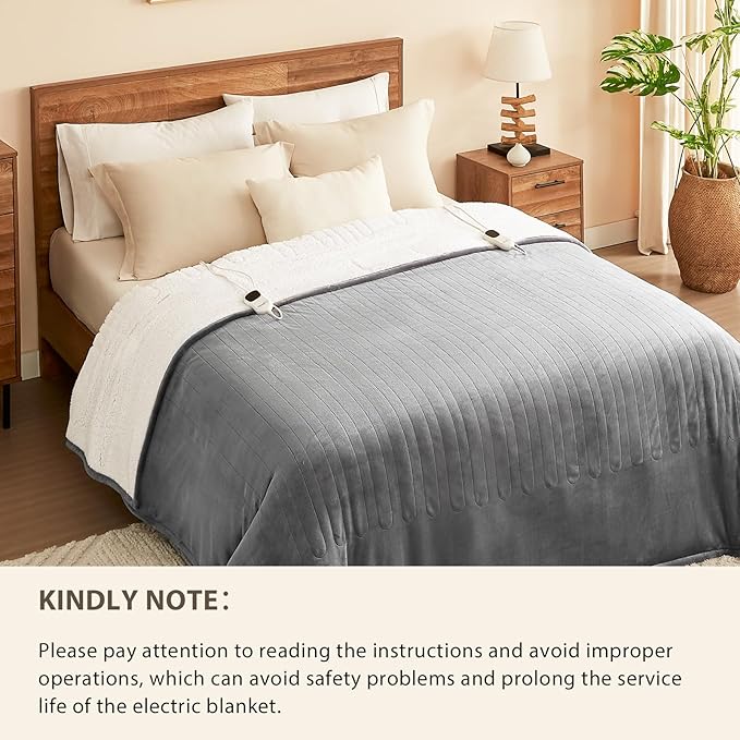 Homemate Heated Electric Blanket Queen Size - Image 8