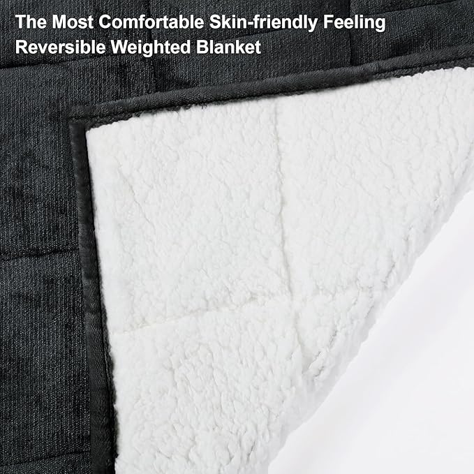 Alomidds Weighted Blanket Queen Size 15lbs 60x80 inches, Soft Plush Fleece - Image 3