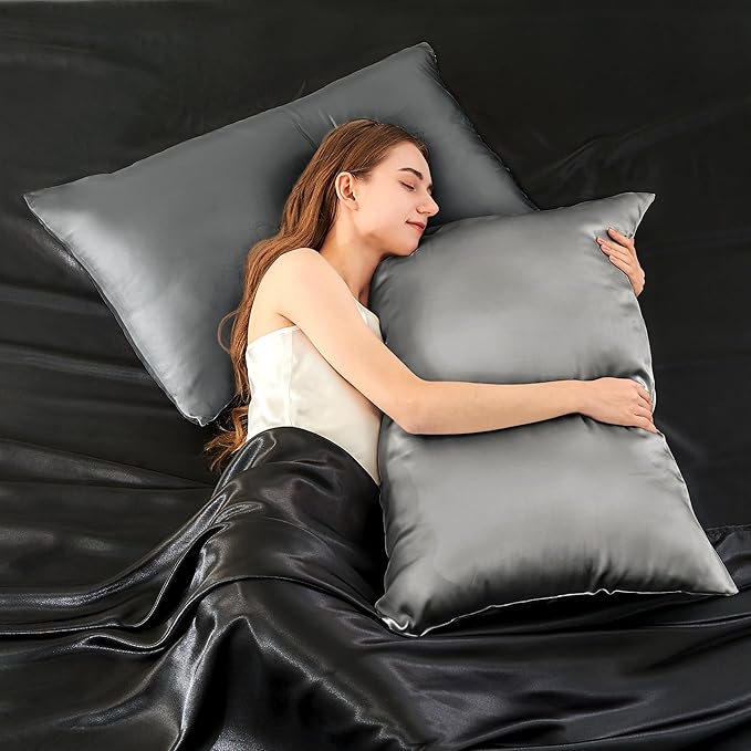 INFIIXSO Silk Pillow Cases 2 Pack Standard Size, Ultra Smooth & Soft Mulberry - Image 7